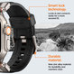 Pasek Durapro Armor PU do Apple Watch (42, 44, 45, 49mm), Czarny, Black, Spigen
