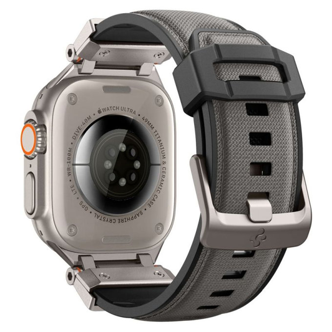Pasek Durapro Armor do Apple Watch (42, 44, 45, 49mm), Szary, Gray, Spigen