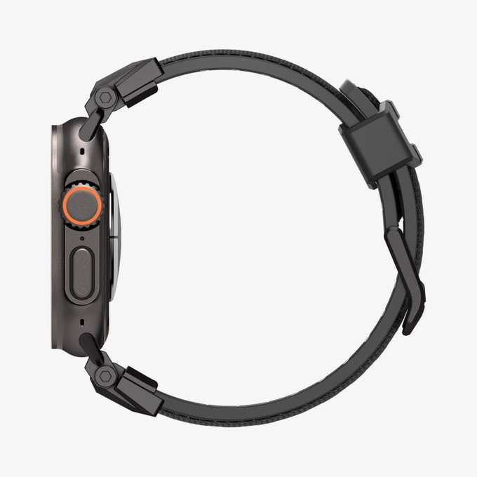 Pasek Durapro Armor do Apple Watch (42, 44, 45, 49mm), Black Edition, Spigen