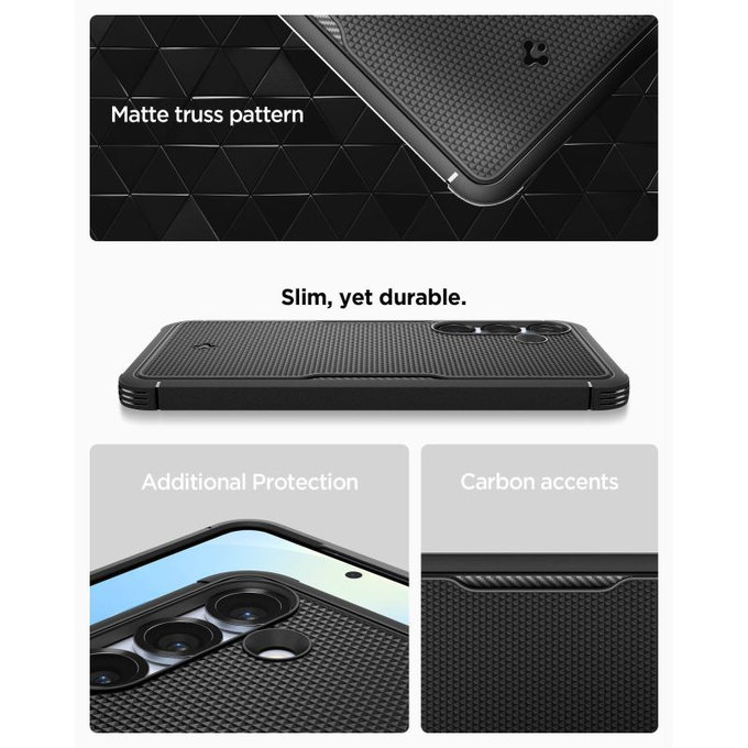 Etui Core Armor z MagSafe do Samsung Galaxy S25, Matte Black, Spigen