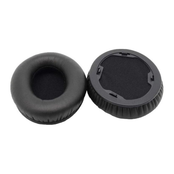 Zapasowe nauszniki do Beats Studio 1, pianka memory + skóra PU, Czarny, Black, 1 para