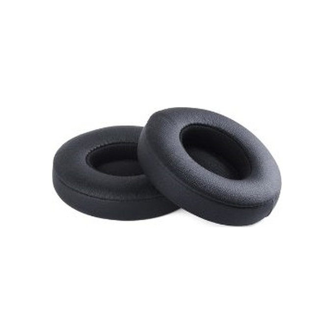 Zapasowe nauszniki do Beats Solo 2, 3, pianka memory + skóra PU, Czarny, Black, 1 para