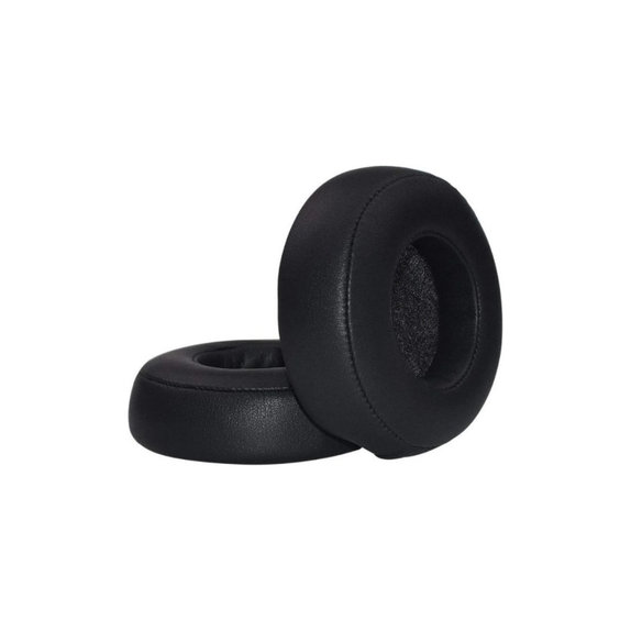 Zapasowe nauszniki do Beats Pro, pianka memory + skóra PU, Czarny, Black, 1 para