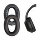 Zapasowe nauszniki do Sony WH-1000XM4, pianka memory i skóra PU, Czarny, Black, 1 para