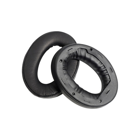 Zapasowe nauszniki do Sony WH-1000XM4, pianka memory i skóra PU, Czarny, Black, 1 para