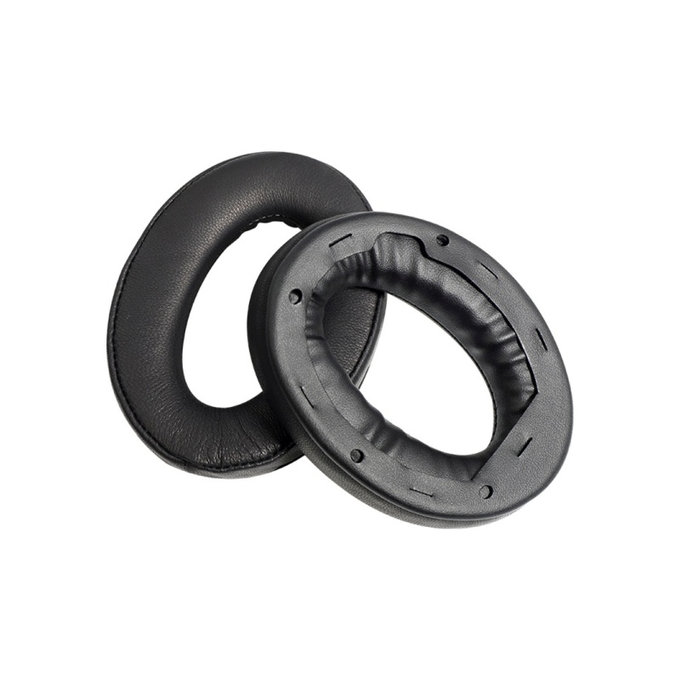 Zapasowe nauszniki do Sony WH-1000XM4, pianka memory i skóra PU, Czarny, Black, 1 para