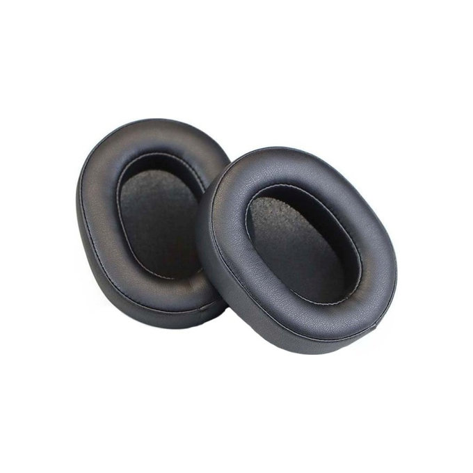 Zapasowe nauszniki do Sony WH-1000XM5, pianka memory i skóra PU, Czarny, Black, 1 para