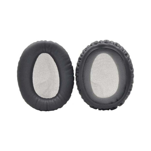 Zapasowe nauszniki do Sony WH-CH710N, pianka memory i skóra PU, Czarny, Black, 1 para