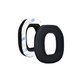 Zapasowe nauszniki do Logitech Astro A40, A50, pianka memory i tkanina, Czarny, Black, 1 para