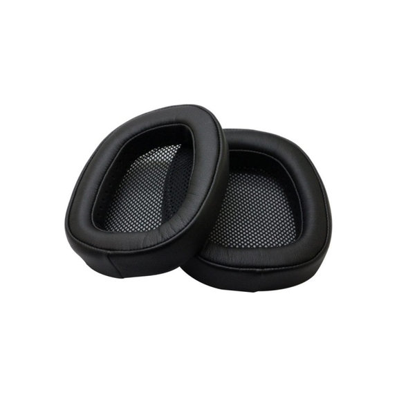 Zapasowe nauszniki do Logitech G433, pianka memory i skóra PU, Czarny, Black, 1 para