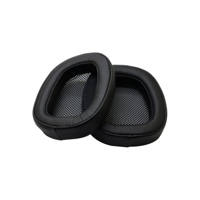 Zapasowe nauszniki do Logitech G433, pianka memory i skóra PU, Czarny, Black, 1 para