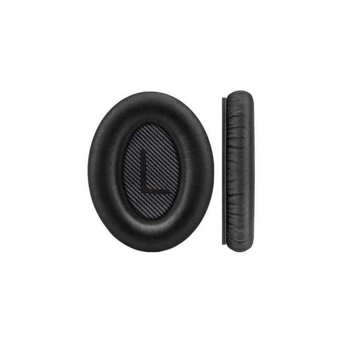 Zapasowe nauszniki do Bose QuietComfort 35, pianka memory i skóra PU, Czarny, Black, 1 para