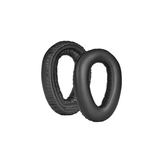 Zapasowe nauszniki do Sennheiser PXC550, pianka memory i skóra PU, Czarny, Black, 1 para