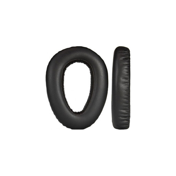 Zapasowe nauszniki do Sennheiser PXC550, pianka memory i skóra PU, Czarny, Black, 1 para