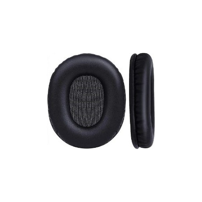 Zapasowe nauszniki do Audio-Technica ATH-M50X, skóra PU, Czarny, Black, 1 para