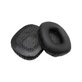Zapasowe nauszniki do Marshall Major I, II, pianka memory i skóra PU, Czarny, Black, 1 para