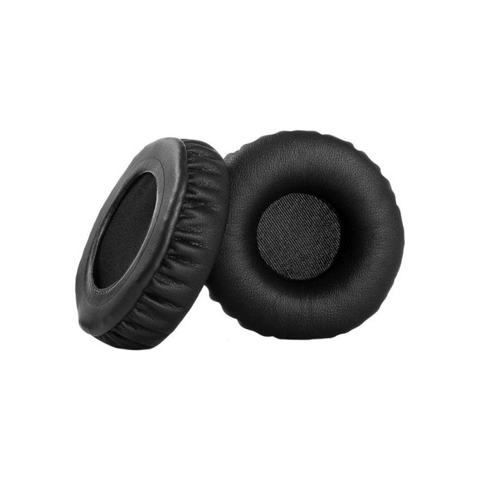 Zapasowe nauszniki do Philips SHB3060, pianka memory i skóra PU, Czarny, Black, 1 para