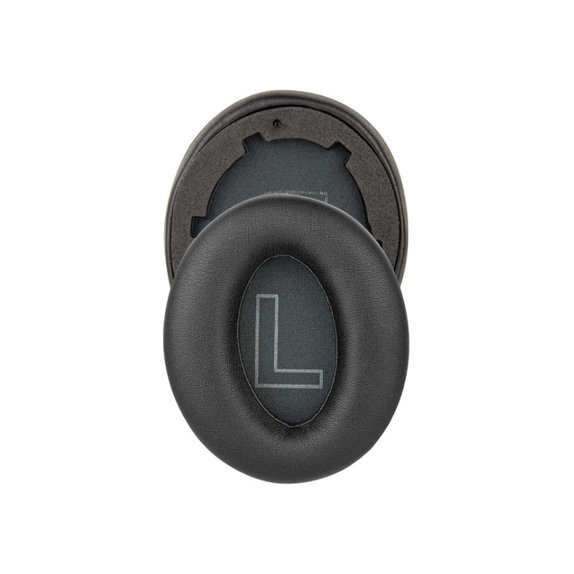 Zapasowe nauszniki do Anker Soundcore Life Q20, pianka memory i skóra PU, Czarny, Black, 1 para