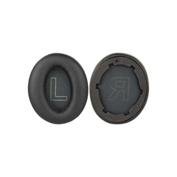 Zapasowe nauszniki do Anker Soundcore Life Q20, pianka memory i skóra PU, Czarny, Black, 1 para