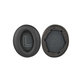Zapasowe nauszniki do Anker Soundcore Life Q20, pianka memory i skóra PU, Czarny, Black, 1 para