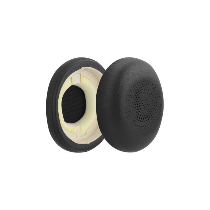 Zapasowe nauszniki do Jabra Evolve2 65UC, Elite 45H, pianka memory i skóra PU, Czarny, Black, 1 para