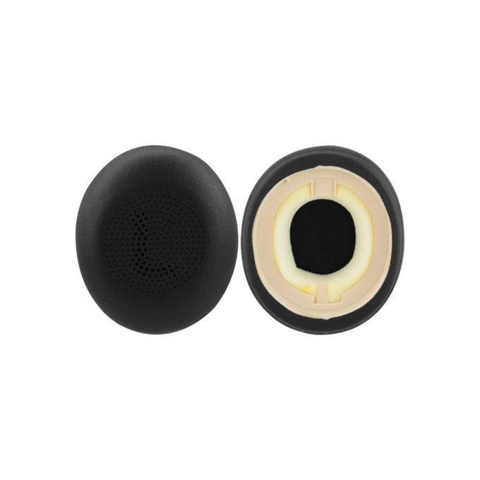 Zapasowe nauszniki do Jabra Evolve2 65UC, Elite 45H, pianka memory i skóra PU, Czarny, Black, 1 para