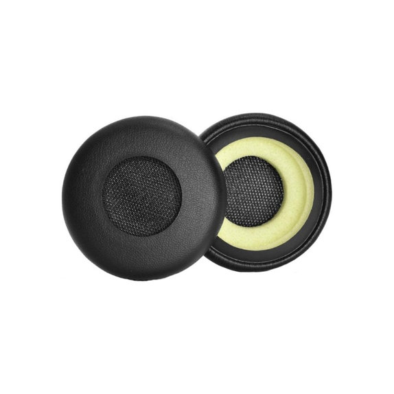 Zapasowe nauszniki do Jabra Evolve 20, 30, 40, skóra PU, Czarny, Black, 1 para