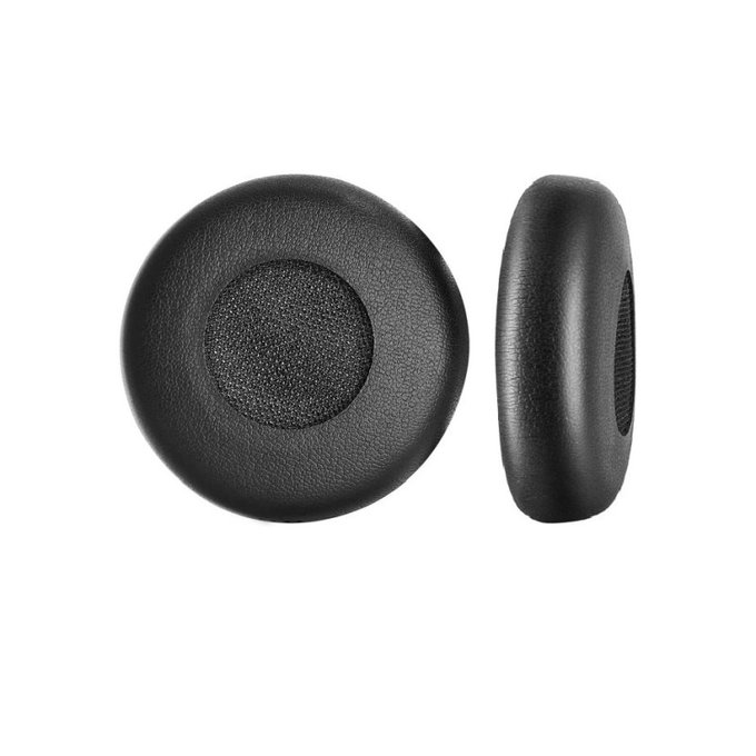 Zapasowe nauszniki do Jabra Evolve 20, 30, 40, skóra PU, Czarny, Black, 1 para