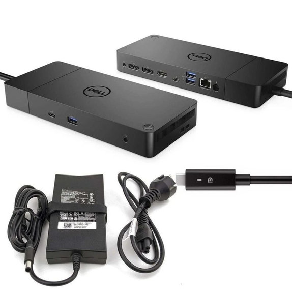 Stacja dokująca (USB-C) do Dell WD19 K20A001, 130W Adapter, Refurbished