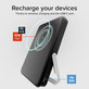 PowerBank 5000mAh, 20W, Power Delivery, Mag Stand, Czarny, Black, SBS