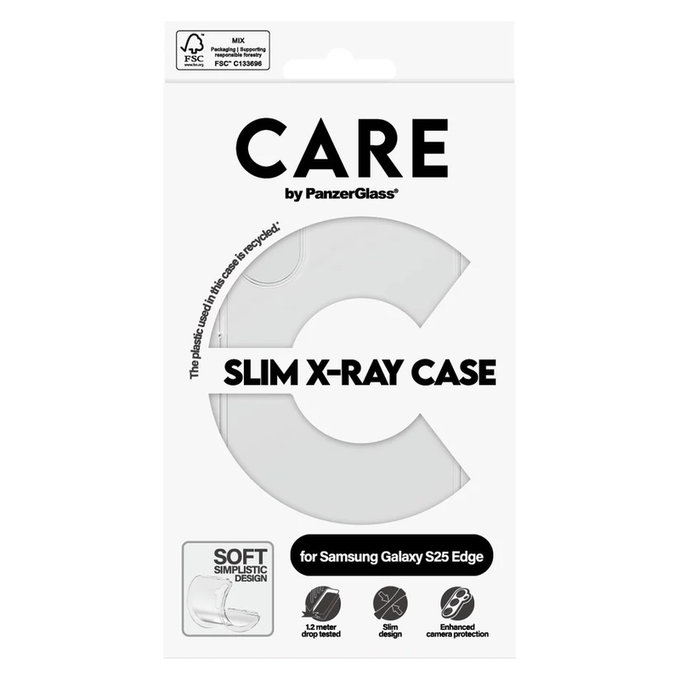Etui X-Ray do Samsung Galaxy S25 Edge, Przezroczyste, PanzerGlass
