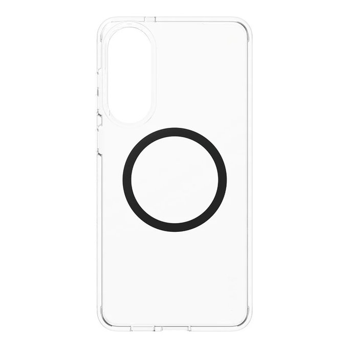 Etui Urban Combat z czarnym QI do Samsung Galaxy S25 Edge, Przezroczyste, PanzerGlass