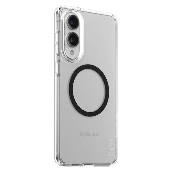 Etui Urban Combat z czarnym QI do Samsung Galaxy S25 Edge, Przezroczyste, PanzerGlass