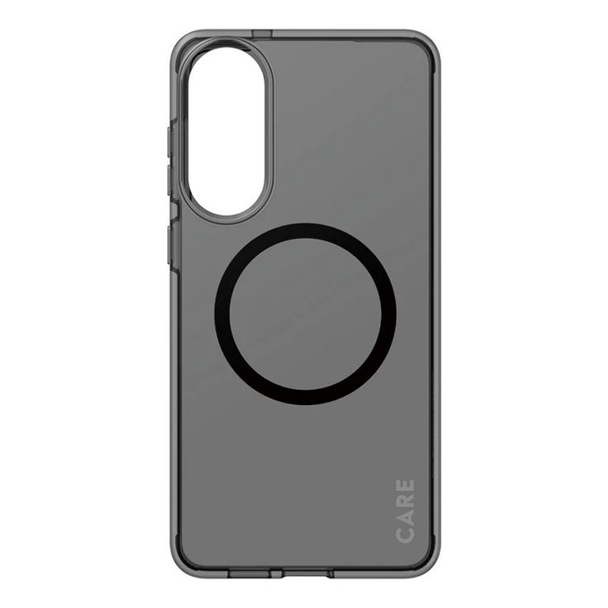 Etui Smokey z czarnym QI do Samsung Galaxy S25 Edge, Czarne, PanzerGlass