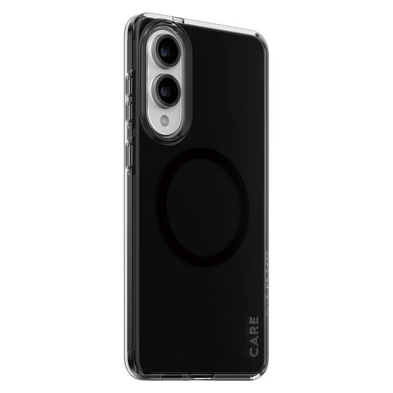Etui Smokey z czarnym QI do Samsung Galaxy S25 Edge, Czarne, PanzerGlass