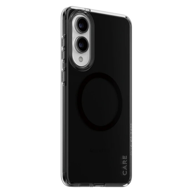 Etui Smokey z czarnym QI do Samsung Galaxy S25 Edge, Czarne, PanzerGlass