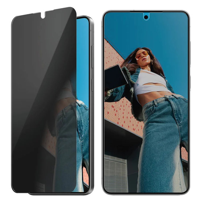 Szkło hartowane UWF Privacy z aplikatorem do Samsung Galaxy S25 Edge, Przezroczyste, PanzerGlass