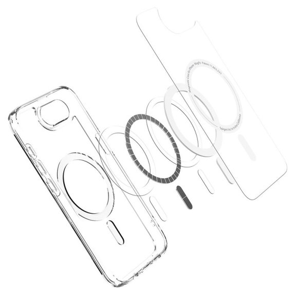 Etui z MagSafe do iPhone 16e, Ultra Hybrid, Biały, White, Spigen