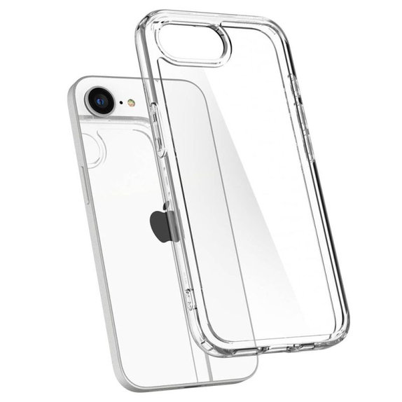 Etui do iPhone 16e, Ultra Hybrid, Crystal Clear, Spigen