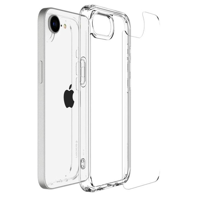 Etui do iPhone 16e, Ultra Hybrid, Crystal Clear, Spigen