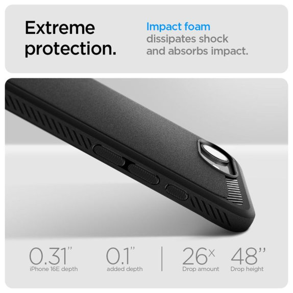 Etui do Samsung S24, Rugged Armor, Matte Black, Spigen