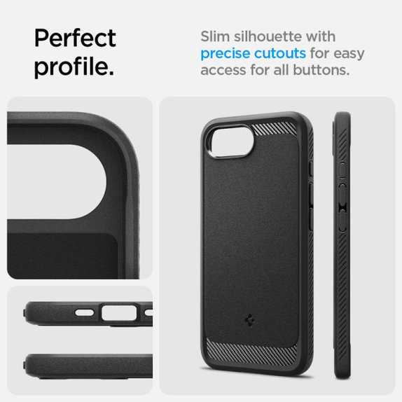 Etui do Samsung S24, Rugged Armor, Matte Black, Spigen
