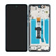 Wyświetlacz do Motorola Moto G75 5G, Ekran dotykowy z ramką, Aqua Blue, 5D68C29067, Genuine Service Pack