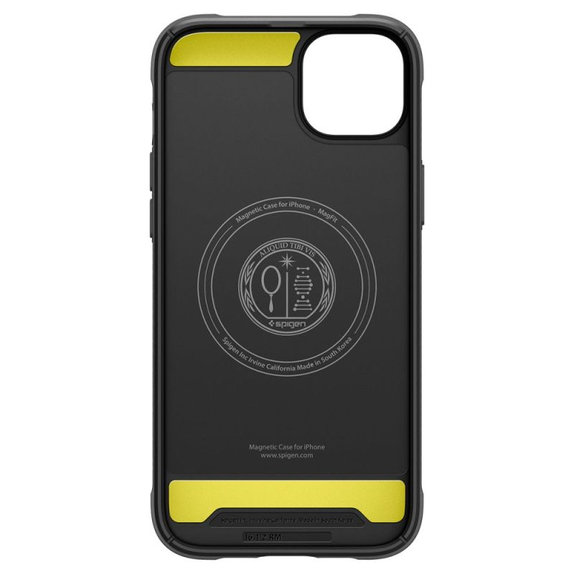 Etui z MagSafe do iPhone 16e, Rugged Armor, Matte Black, Spigen