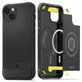 Etui z MagSafe do iPhone 16e, Rugged Armor, Matte Black, Spigen