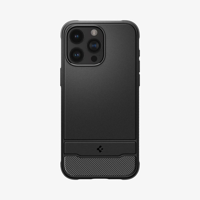 Etui z MagSafe do iPhone 14, Rugged Armor, Matte Black, Spigen