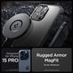 Etui z MagSafe do iPhone 15 Pro Max, Rugged Armor, Matte Black, Spigen