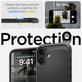 Etui z MagSafe do iPhone 15 Pro, Rugged Armor, Matte Black, Spigen