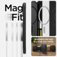 Etui z MagSafe do iPhone 15 Pro, Rugged Armor, Matte Black, Spigen