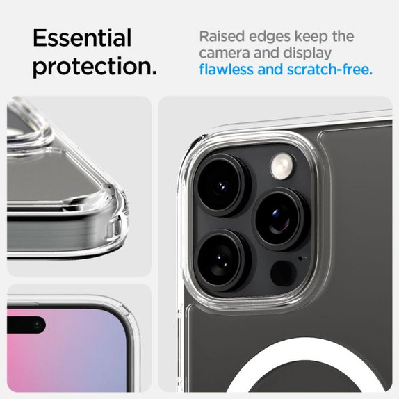 Etui z MagSafe do iPhone 16, Rugged Armor, Matte Black, Spigen
